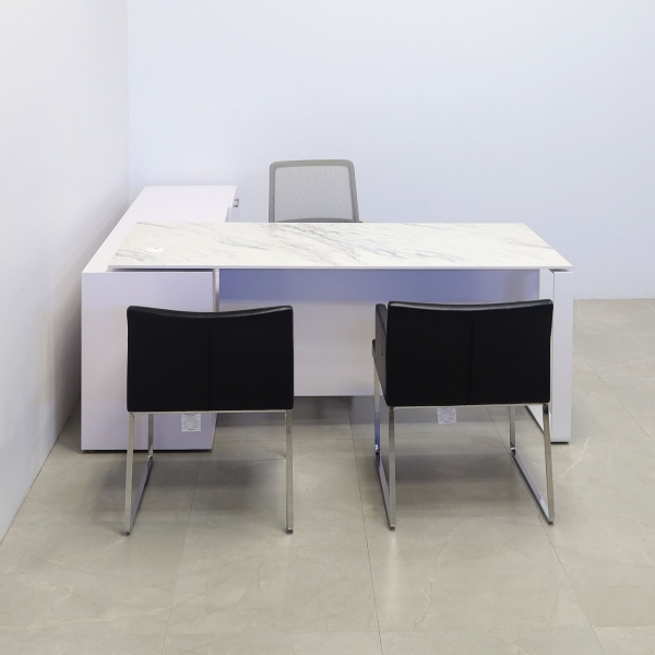 72-inch Aspen Executive Desk With Credenza and 1/2