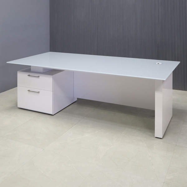 72-inch Avenue Straight Executive Desk with 1/2